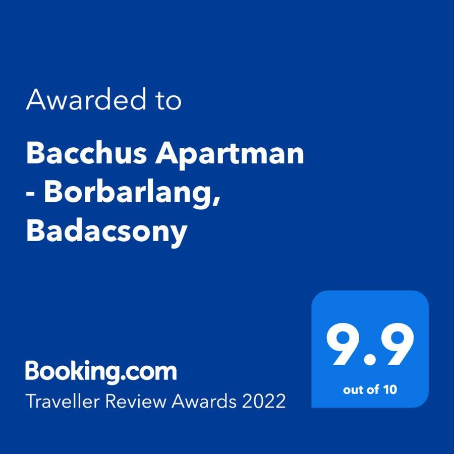 Bacchus Apartman - Borbarlang, Badacsony Badacsonytomaj Exteriör bild